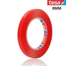 Tesa 4965 Double Side Tape 8mm / 33m Red Not Returnable