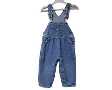 90s OshKosh B'gosh pleated front denim overall . size 3T