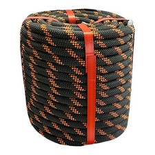 Arborist Rigging Rope Bull Rope Black 1/2 in x 100ft Polyester Braided Arbo...