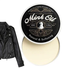 Pure Mink Oil Leather Care Mink Oil Conditioner 100g All-Natural Like-minded