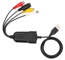 Plug-N-Play EZ RCA SVHS Vdeo Audio To USB Recorder Adapter MPEG2 MPEG4 Recording