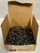 Large UNUSED Lot Vtg Upholstery Furniture Tacks Nails Antique Brass Finish B25