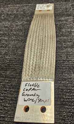 Braided Copper Ground Strap 22-3/8'' Length x 4'' Width x 3/4'' Thick