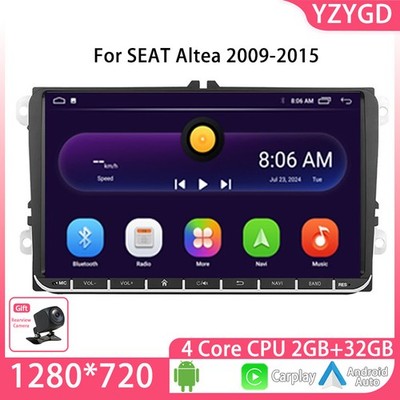 For SEAT Altea 2009-2015 player Carplay GPS Navi Multimedia Car Stereo Radio FM