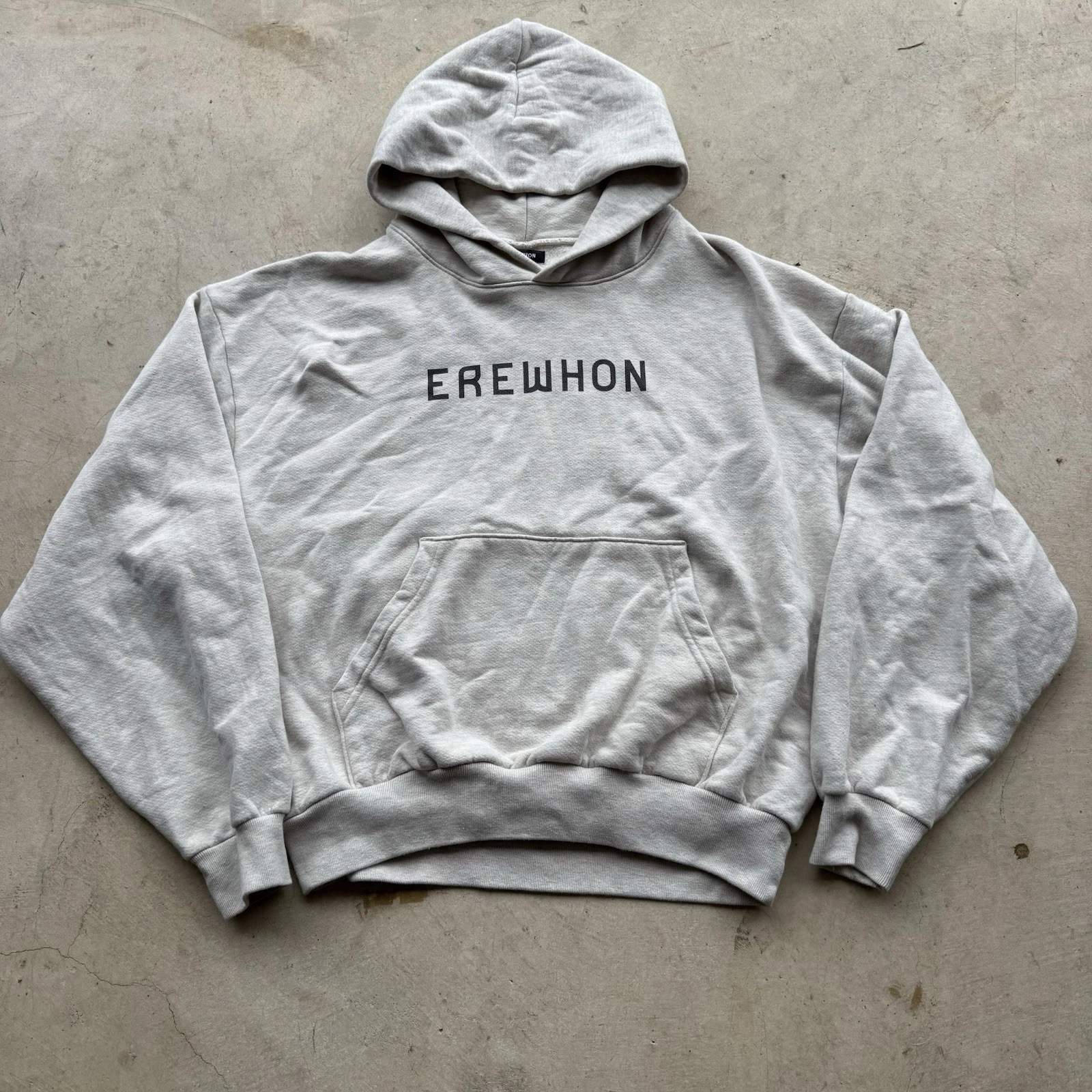 Erewhon Fleece Hoodie Jacket Ivory Logo Organic Cotton Unisex L
Opens in a new window or tab