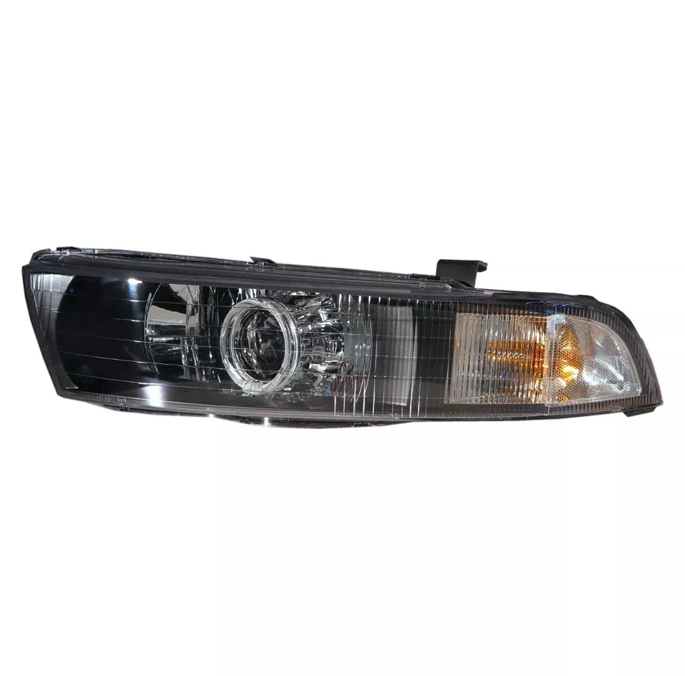 Se adapta a Mitsubishi Galant MK8 98-05 4D/5D Guía LED Faro Ojo de Ángel EE. UU. BK LHD Foto 2 de 4