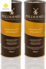 Poldermill 2-Pack Chocolate Sprinkler Shaker – 2 × 250 G Barista-Grade Cocoa Du