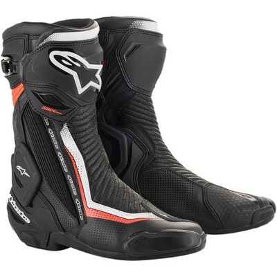 Alpinestars Black/White/Red SMX Plus Vented Boot ( Mens 7 1/2 - Euro 41 )