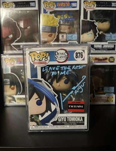 Funko Pop! Vinyl: Autographed Demon Slayer Giyu Tomioka #876 AAA Anime Exclusive
