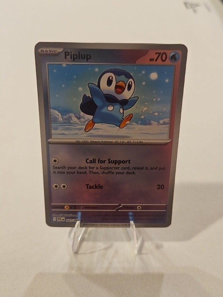 Piplup 27 / 94  SV: Phantasmal Flames Pokemon - Reverse Holo