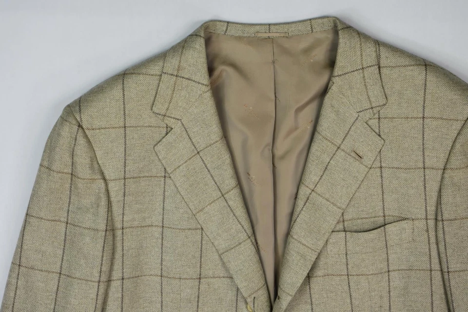 Kiton Mens 100% Cashmere Sport Coat Blazer Jacket 48 R Moth Damage - Image 3 of 4