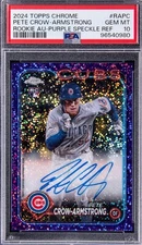 🔥 CHASE PACK. READ DESCRIPTION PETE CROW ARMSTRONG PURPLE SPECKLE AUTO PSA 10🔥