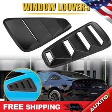 Side 1/4 Quarter Louver Cover Window Fit 2005-2014 For Ford GT Mustang