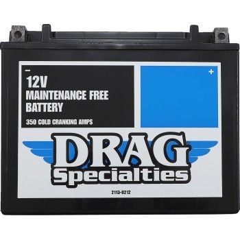 Drag Specialties AGM Battery for Harley 80-96 Touring FLH FLT Models YTX24HL-BS