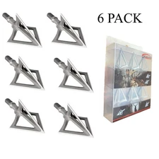 6Pcs CS Fixed Blade 440C Stainless Steel Broadheads 100 Gr  Integral Forming Tip