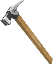 - Martello Da Carpentiere, 425 G, Con Testa in Acciaio Zigrinato, Martello Da Fa