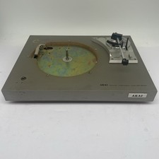 Akai Turntable AP-B10C Manual Belt Drive Japan VTG Silver PARTS OR REPAIR