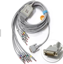 Welch Allyn 10 lead CP10/CP20 ECG EKG Cable Banana4.0