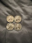 Lot Of 4. 3 - 1964 And 1 - 1943 Quarter Washington Quarter  Collection Lot Set