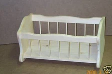  WOODEN DOLL CRADLE UNFINISHED PINE WOOD GIRLS HAND MADE dowell SIDES 19" inside