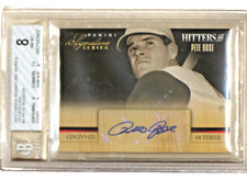 2012 Panini Signature Series Hitters Inc Pete Rose Card BGS 8.