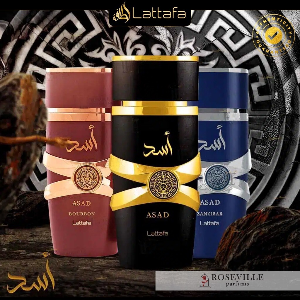 ASAD Lattafa Perfume for Men Fragrance Spray Woody Amber Vanilla