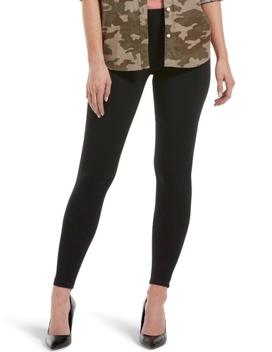 HUE Women's Wide Waistband Blackout Cotton Leggings - U20481 - 第 1/5 張圖片