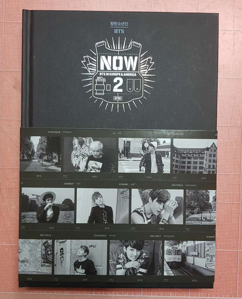 BTS Now 2 Photobook DVD + Bookmark Photo Frame Stand Full Set