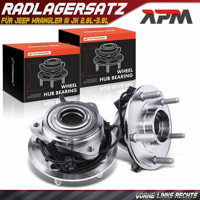 2x Radnabe Radlagersatz Vorne mit ABS-Sensor für Jeep Wrangler III JK 2007-2011
