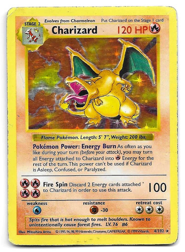 POKEMON 1ST ED SHADOWLESS BASE SET GYARADOS #6 HOLO PSA 10 THICK
