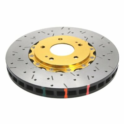DBA (52218GLDXS) Front Drilled & Slotted 5000 Series 2 Piece Rotor Assembled