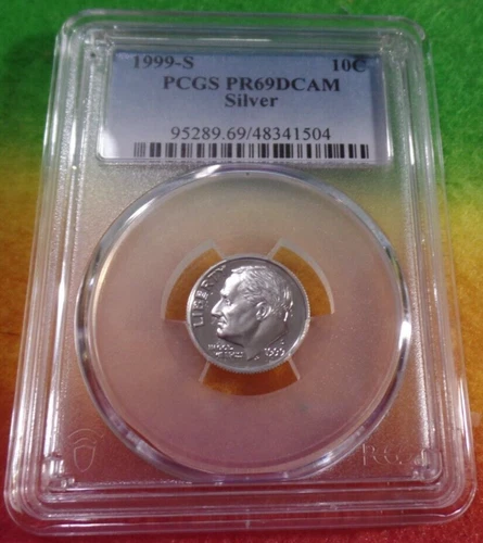 1999-S Roosevelt Dime PCGS PR69DCAM Silver !!!NICE!!!