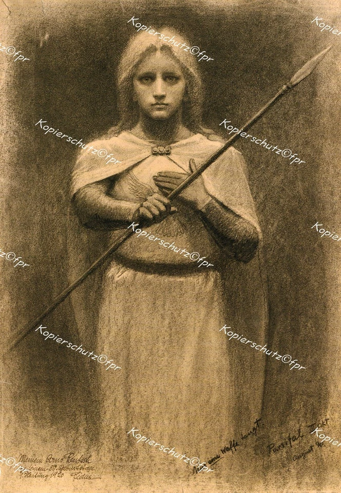 Fidus Parsifal Parzival Speer Richard Wagner Oper Amfortas Wolfram Eschenbach