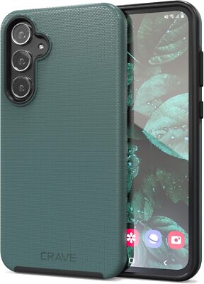 Crave Dual Guard for Samsung Galaxy A55 Case, Shockproof Forest Green 