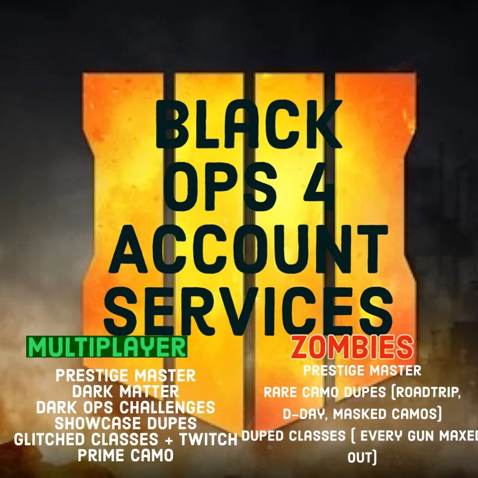 Black Ops 4 Dark Matter Service | Desbloquear todos los camuflajes básicos PS4/PS5 (Leer descripción) Foto 2 de 4