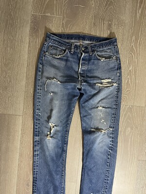 Vintage Levis 501 XX 1950's big E #6 Button Fly Redline Vintage Levis 501 XX 1950's big E #6 Button Fly Redline