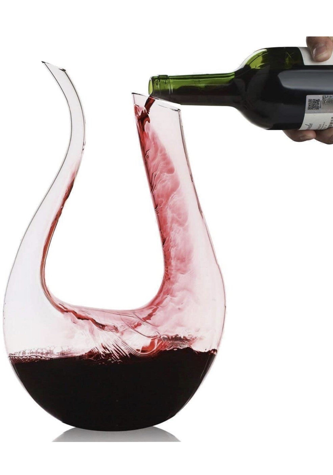Wine Decanter,Smaier 1.2L U Shape Classic Wine Aerator, Red Wine Carafe, Wine