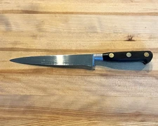 Vintage Sabatier Utility Knife 7" Stainless Blade Bolster Full-Tang France