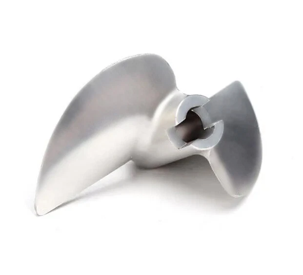 Hélice de metal de 2 palas para barco RC 4 mm de diámetro P1,4 40 mm - izquierda Foto 4 de 4