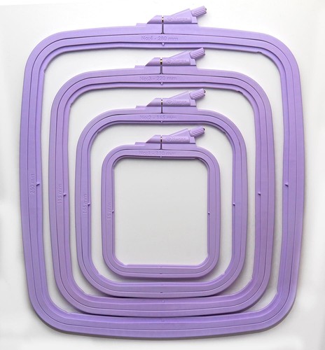 4 Pcs Set Plastic Square Embroidery Hoop, Cross Stitch Hoops, Punch Needle Hoop
