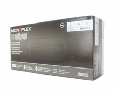 Microflex MidKnight Black Nitrile Gloves Larg...