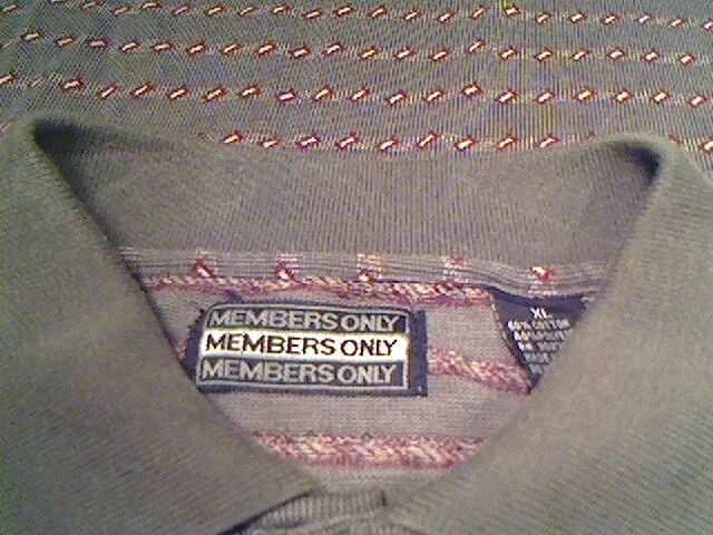 Members Only ..Men's Short Sleeve... Gray Red White. Pullover Polo Shirt Size XL - Image 3 of 4