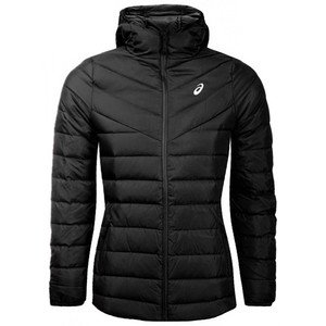 asics down hooded jacket