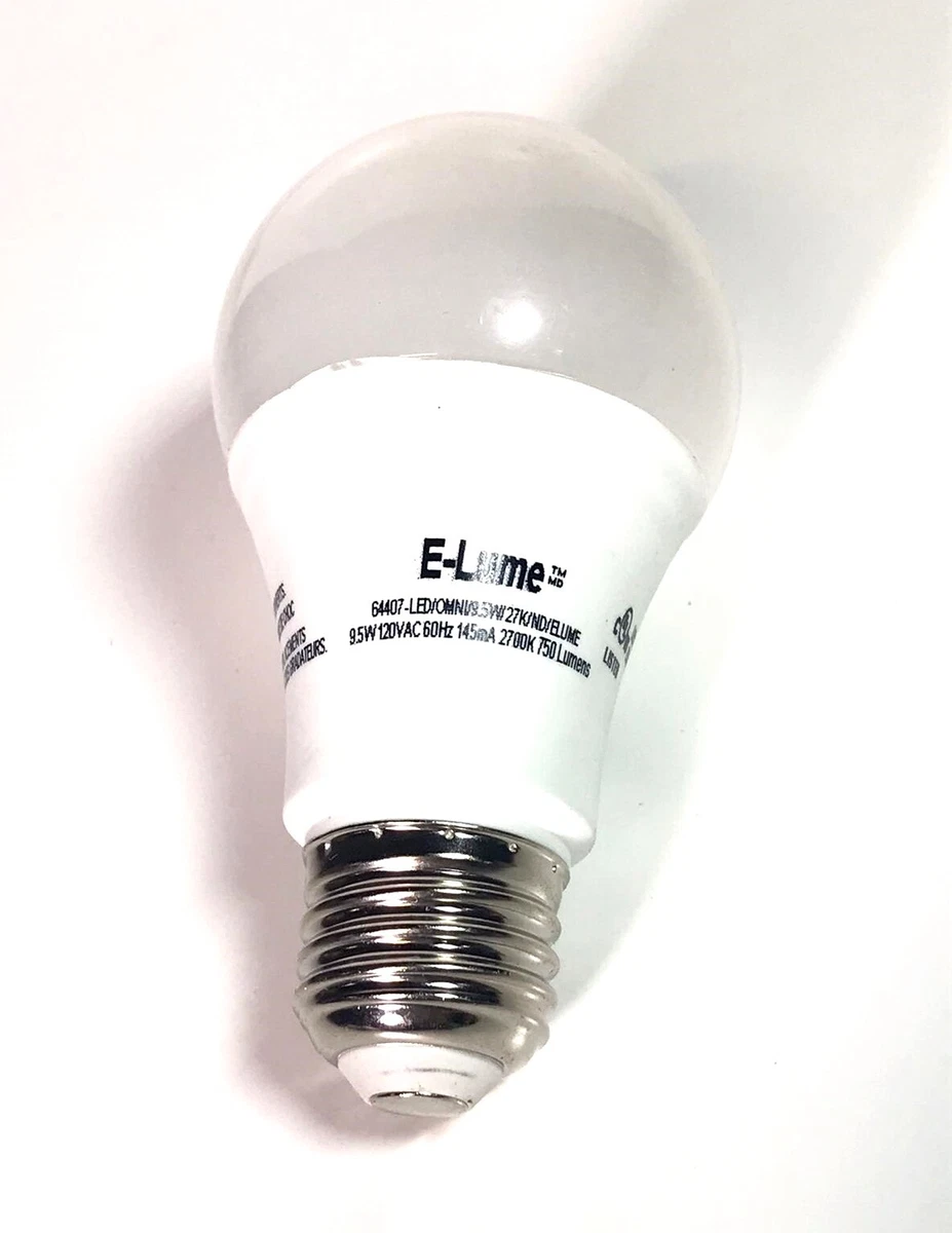 E Lume LED Light Bulb Soft White 2700K 750 Lumens 9.5W eBay
