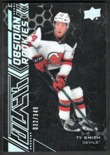2020-21 UD Black Obsidian Ty Smith Rookie /349 #OR-12 New Jersey Devils