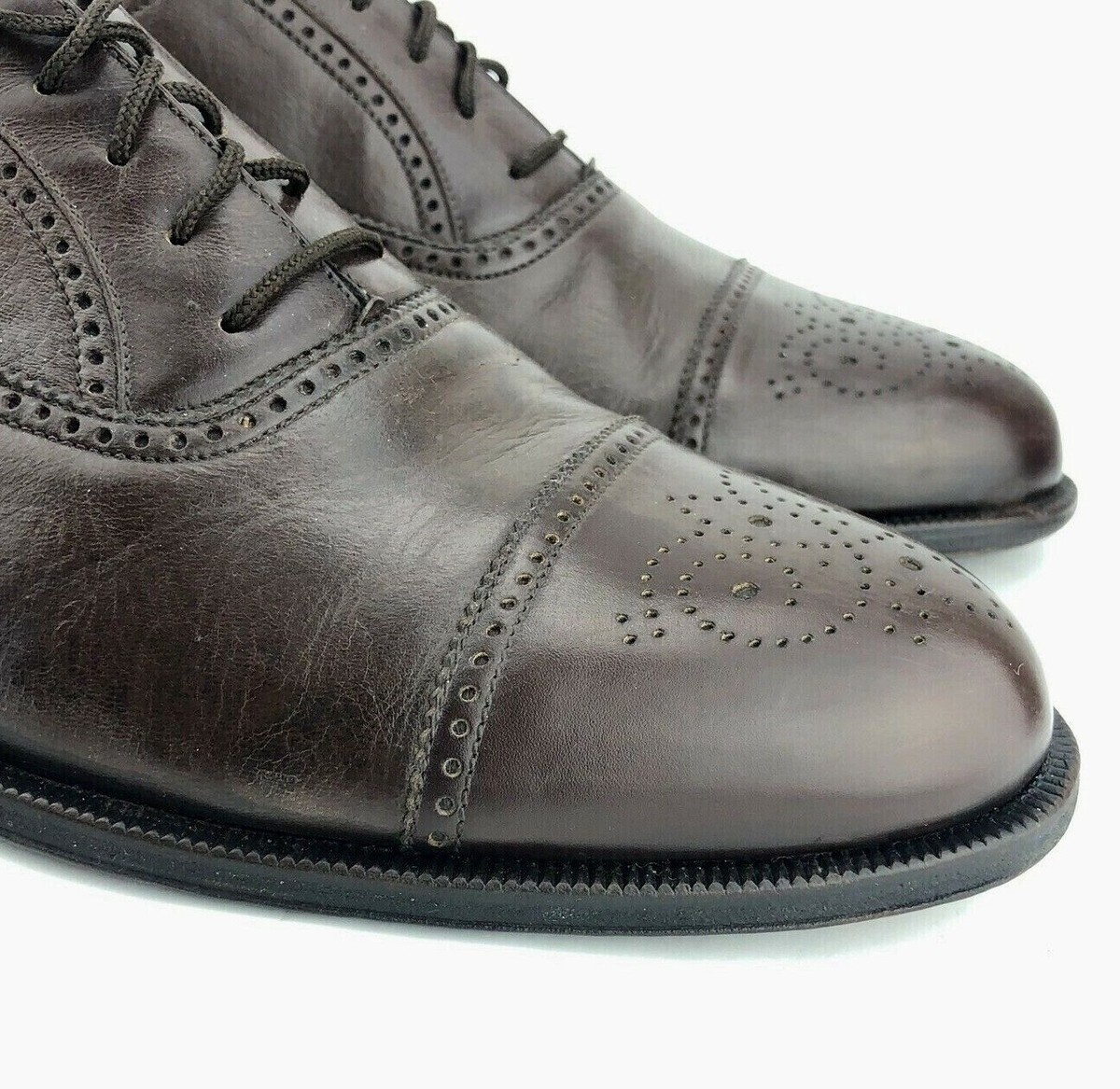Bruno Magli Mens Charles Dress Shoes Oxford Brown Leather Size 8 M Italy Used in Bruno Magli Mens Charles Dress Shoes Oxford | Mercari main image 3