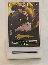 2023 Chronicles Origins Jackson Merrill Auto Gold Ink Signature #/25