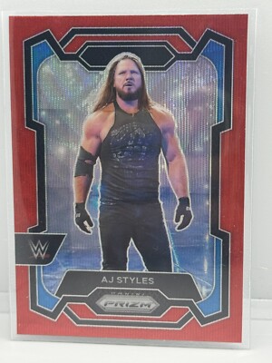 AJ Styles Ruby Wave 2024 Panini Prizm WWE # 118
