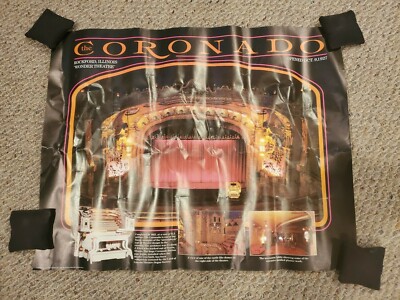 1989 Coronado Theatre Rockford Illinois 24''x19'' Poster ... Was NEW...got bent up