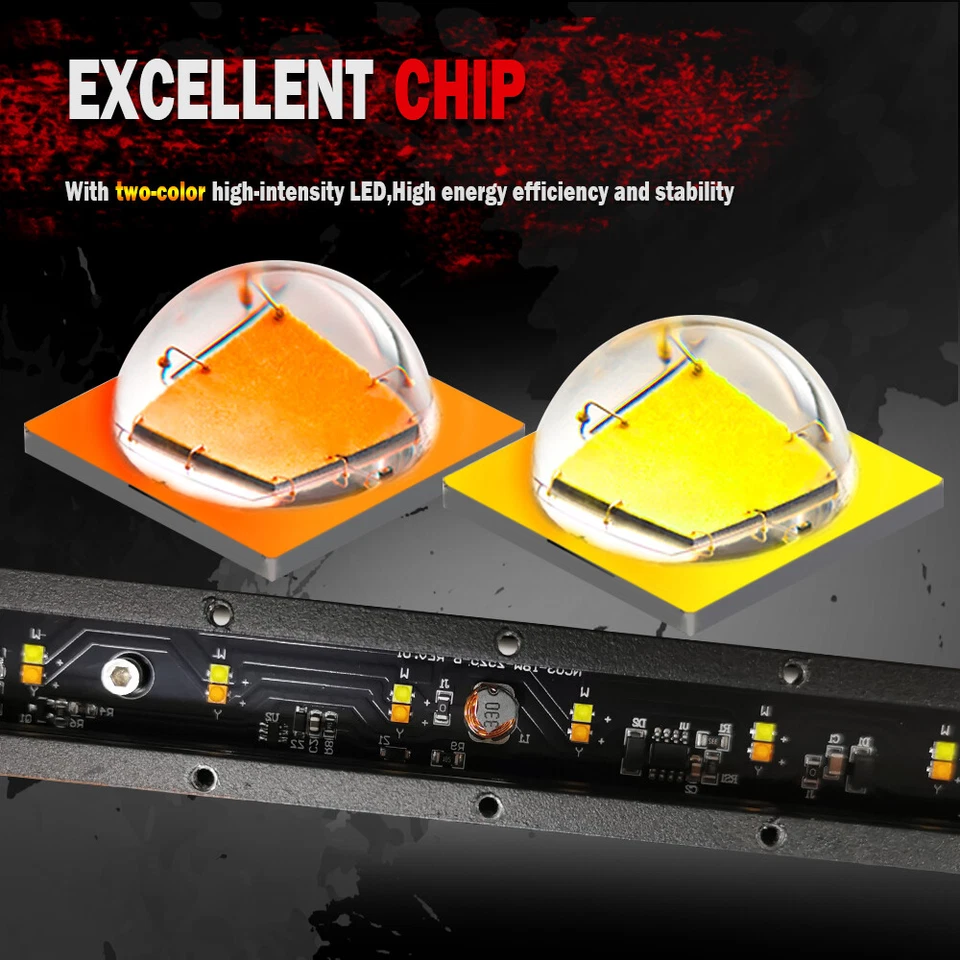 Cápsulas de luz LED 7" 1288W de haz puntual ámbar todoterreno ATV UTV para Arctic Cat Wildcat Foto 4 de 4